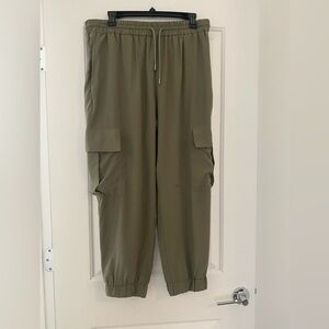Zara Olive Green Cargo Joggers